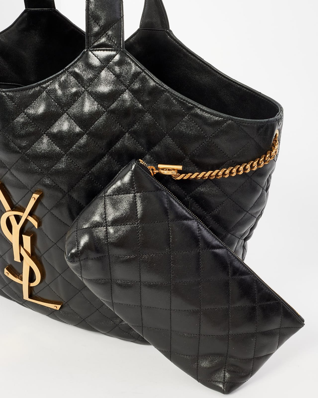 YSL Icare Maxi in Quilted Lambskin