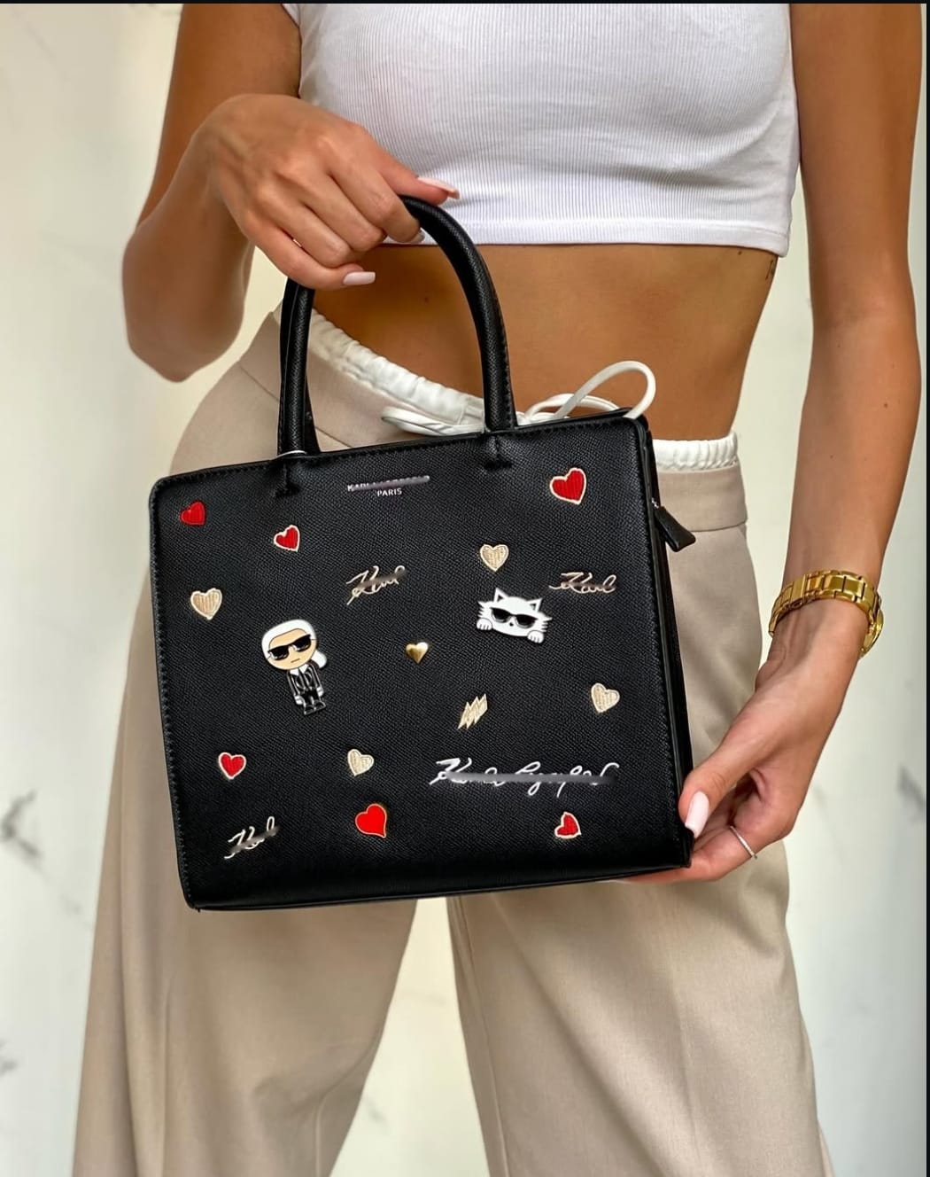 MAYBELLE CATE PINS TOP HANDLE SATCHEL