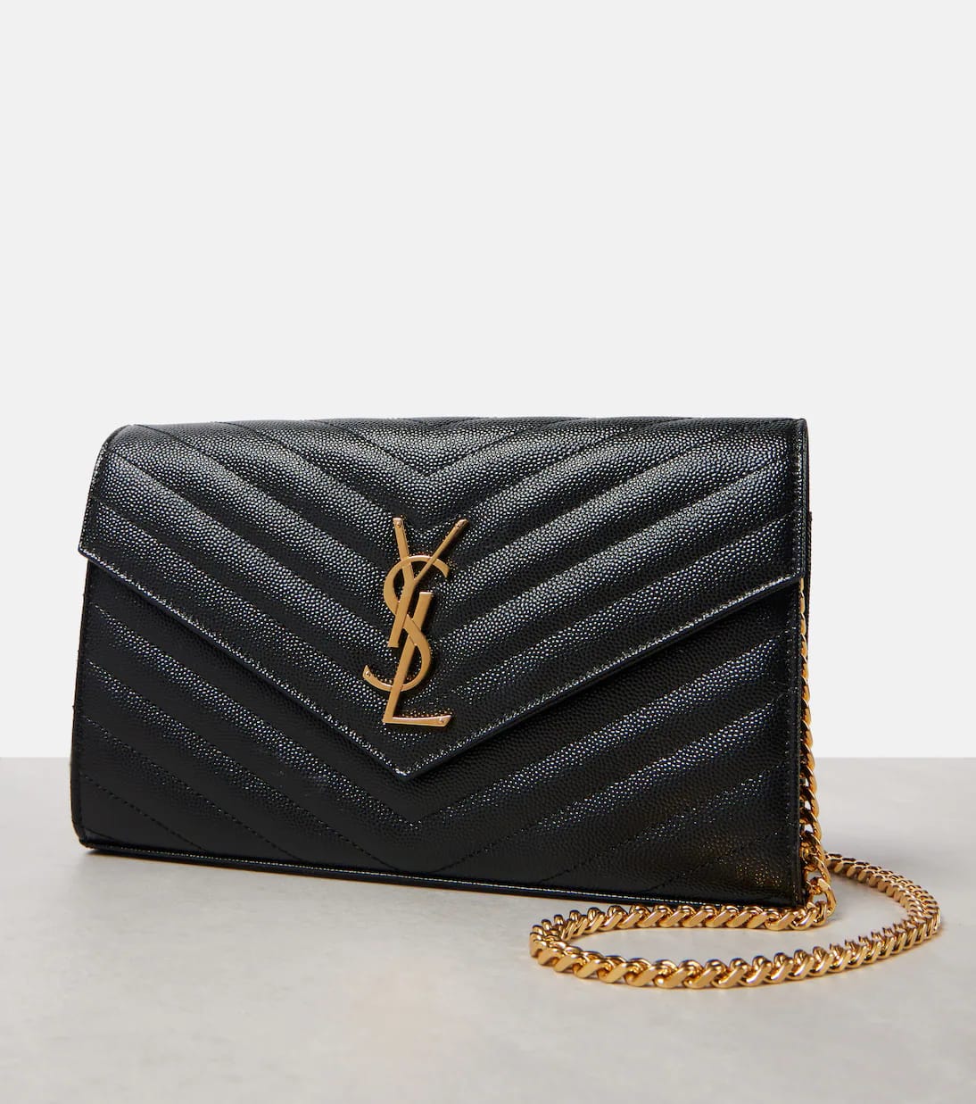 Cassandre matelassé leather wallet on chain
