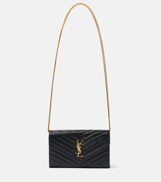 Cassandre matelassé leather wallet on chain
