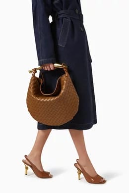 SMALL SARDINE CHAIN LEATHER SHOULDER BAG