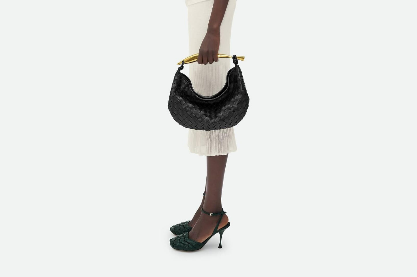 SMALL SARDINE CHAIN LEATHER SHOULDER BAG