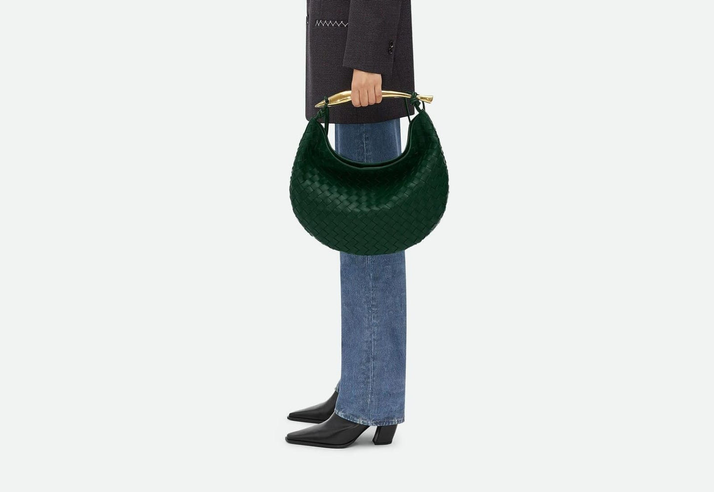 SMALL SARDINE CHAIN LEATHER SHOULDER BAG