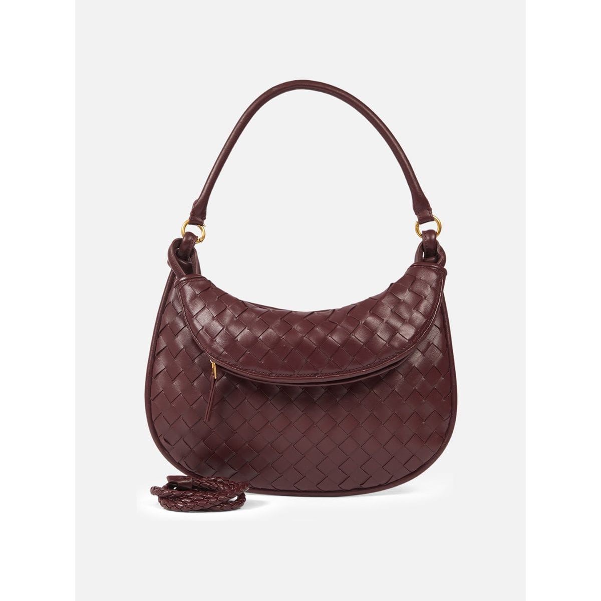 Gemelli Shoulder Bag in Intrecciato Leather