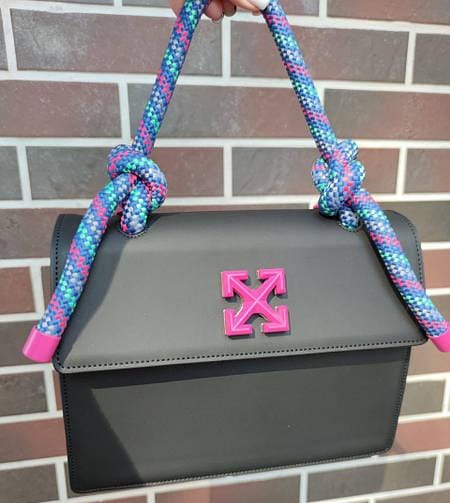 Off-White Gummy Jitney Leather Bag