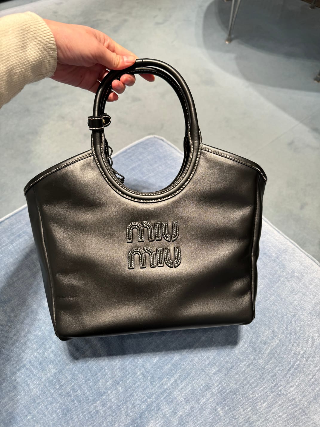 Miu Miu Small Lvy Leather Bag