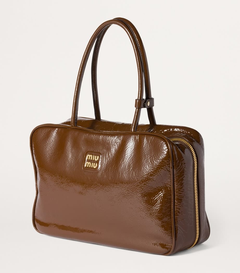 Beau naplak patent leather bag