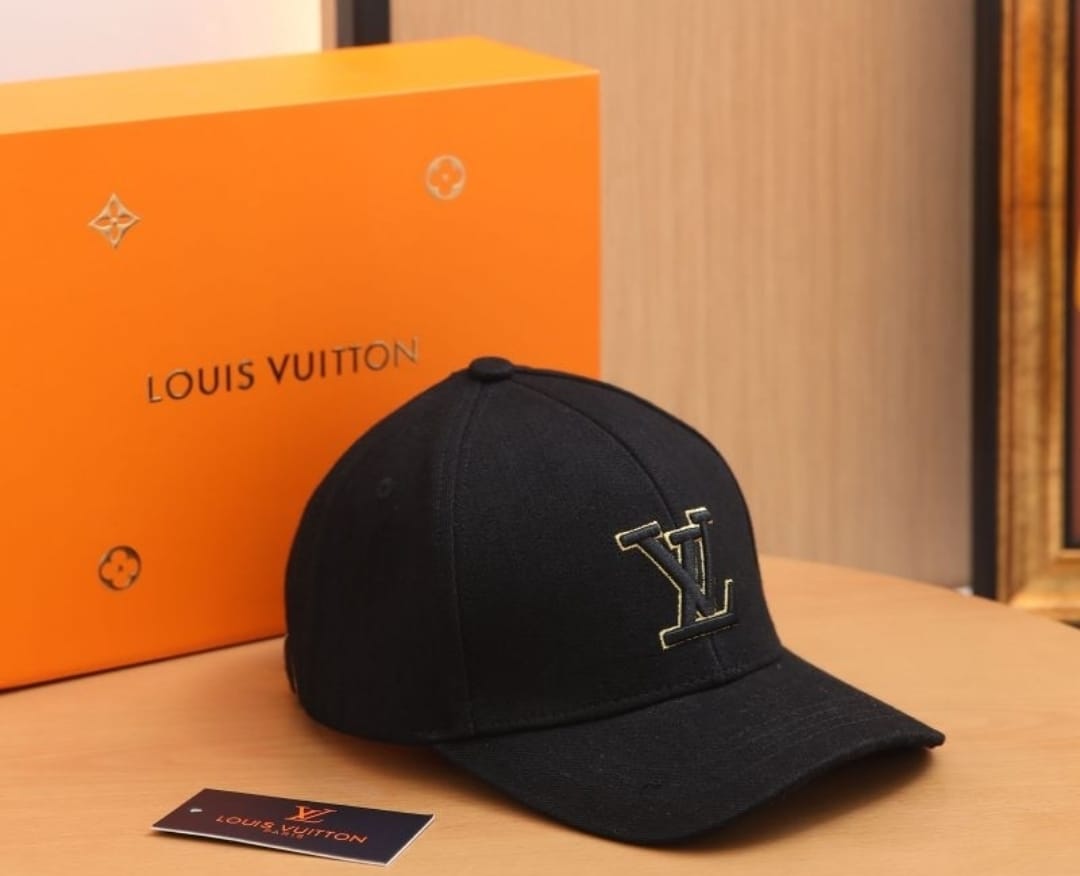 LV Signature Black Cap