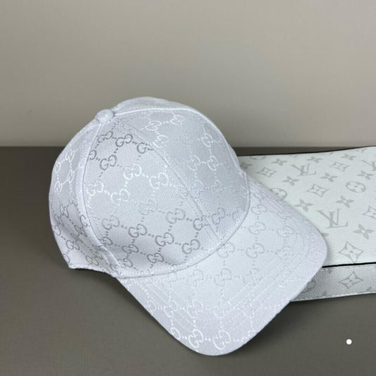 Gucci Denim Baseball White