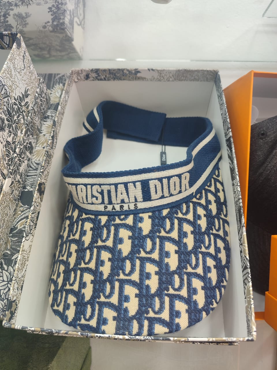 Christian Dior D-Smash Toile de jouy sauvage visor