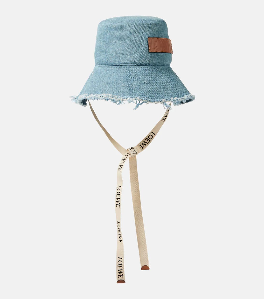Loewe Paula's Ibiza Fisherman denim bucket hat Blue Jean