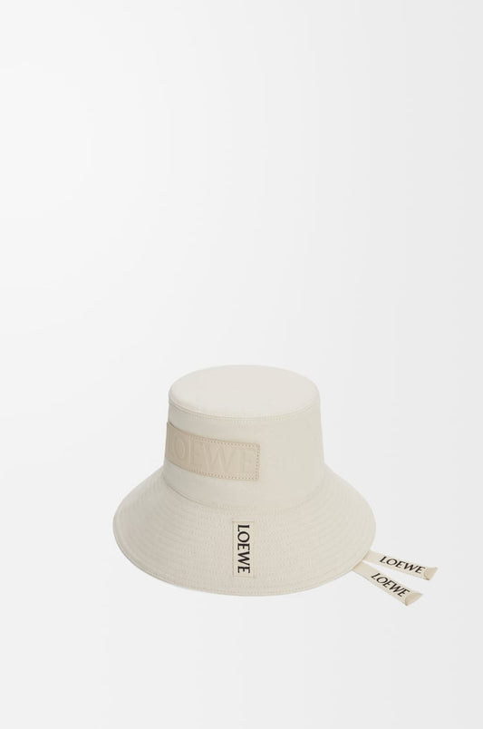 Loewe Paula's Ibiza Fisherman denim bucket hat White