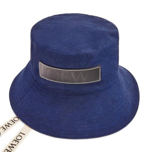 Loewe Paula's Ibiza Fisherman denim bucket hat Navy Blue