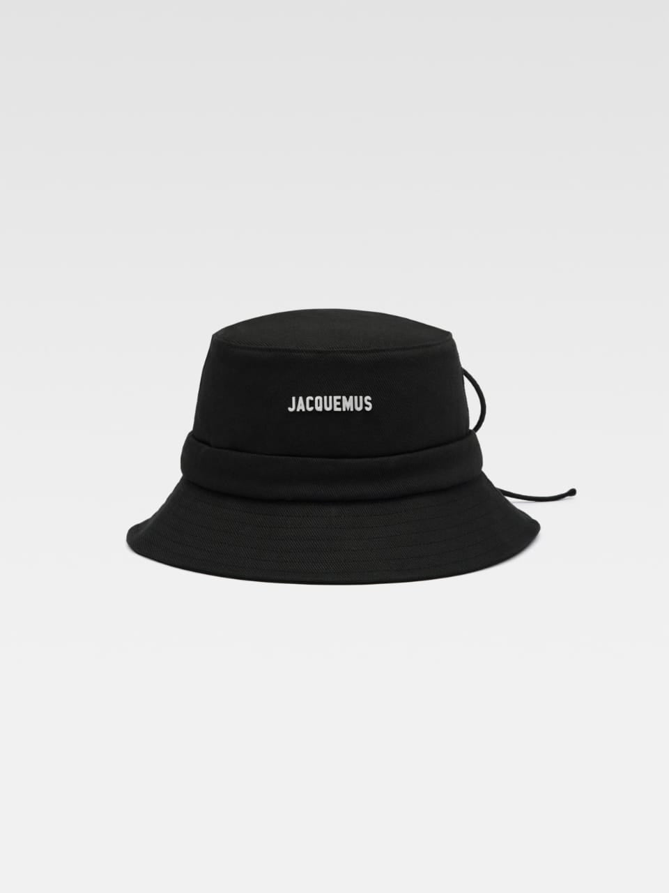 Knotted bucket hat Black