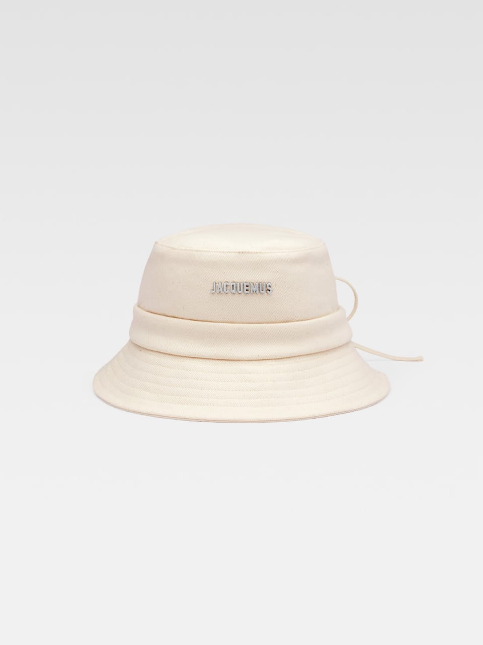 Knotted bucket hat OFF White