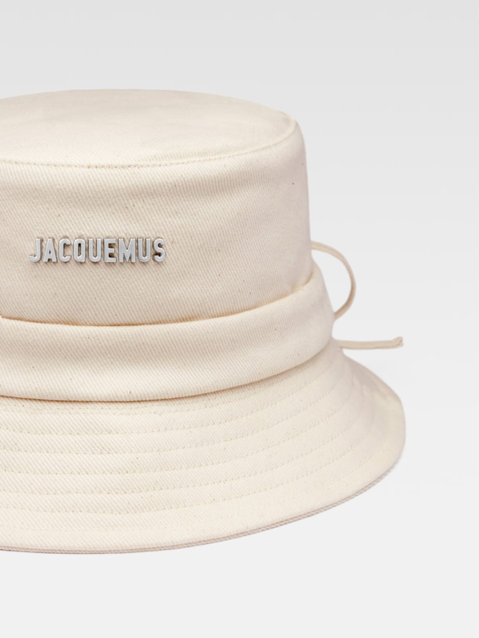 Knotted bucket hat OFF White
