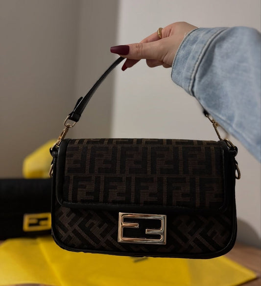 Fendi Zucca mini baguette bag