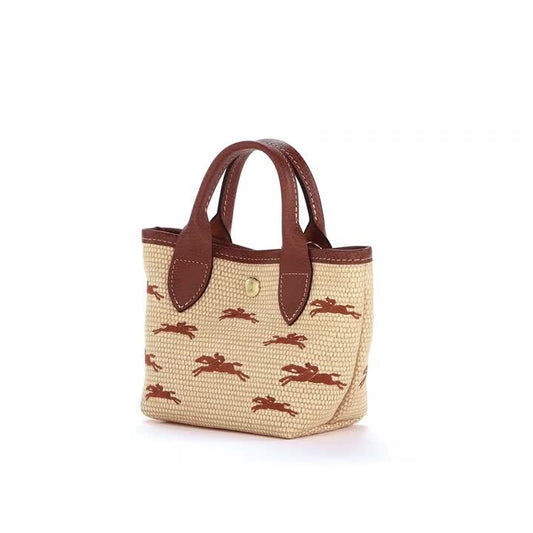 LONGCHAMP Le Panier Pliage Basket XS Crossbody Bag Apricot
