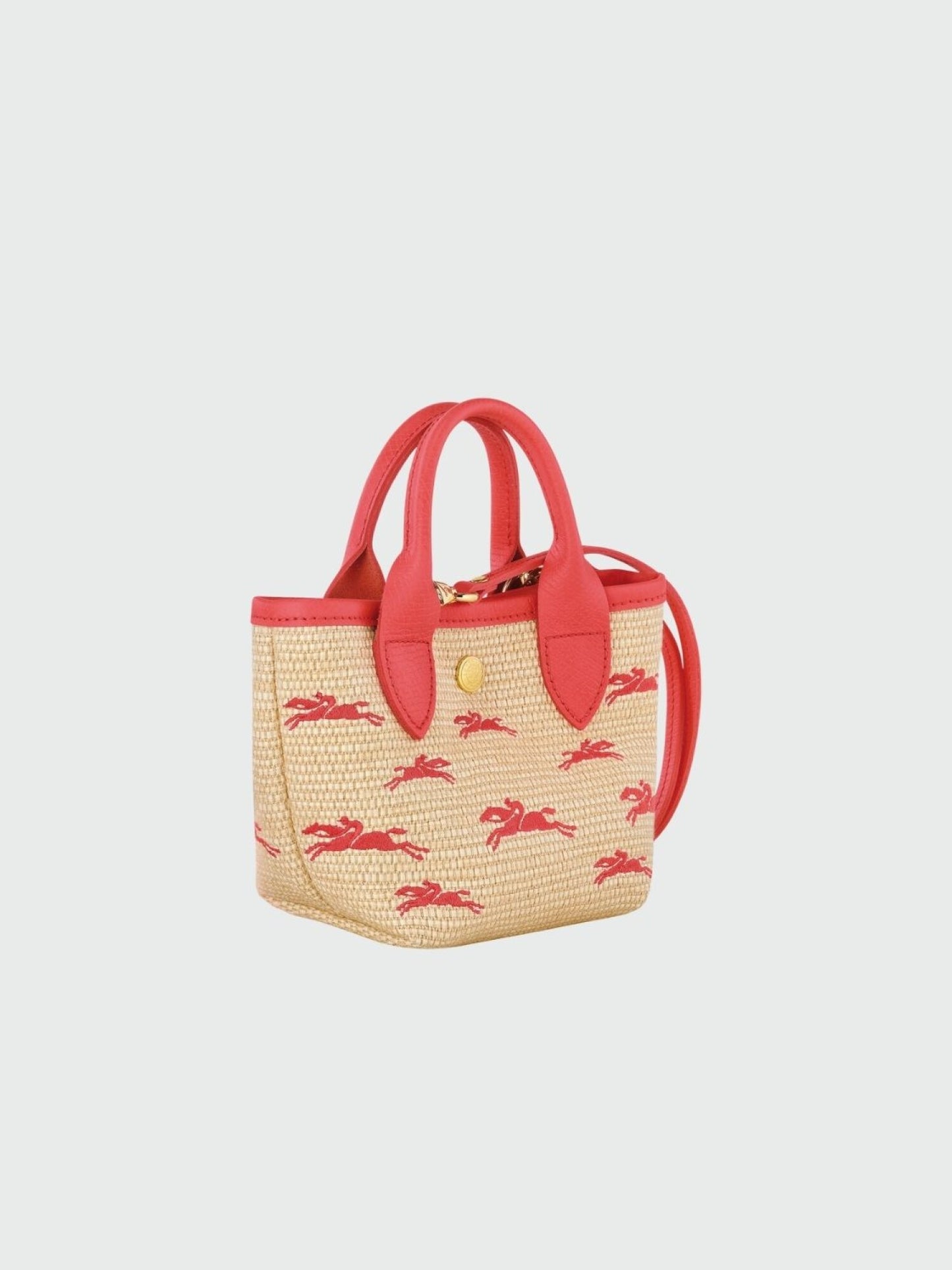 LONGCHAMP Le Panier Pliage Basket XS Crossbody Bag Apricot