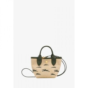 LONGCHAMP Le Panier Pliage Basket XS Crossbody Bag Apricot