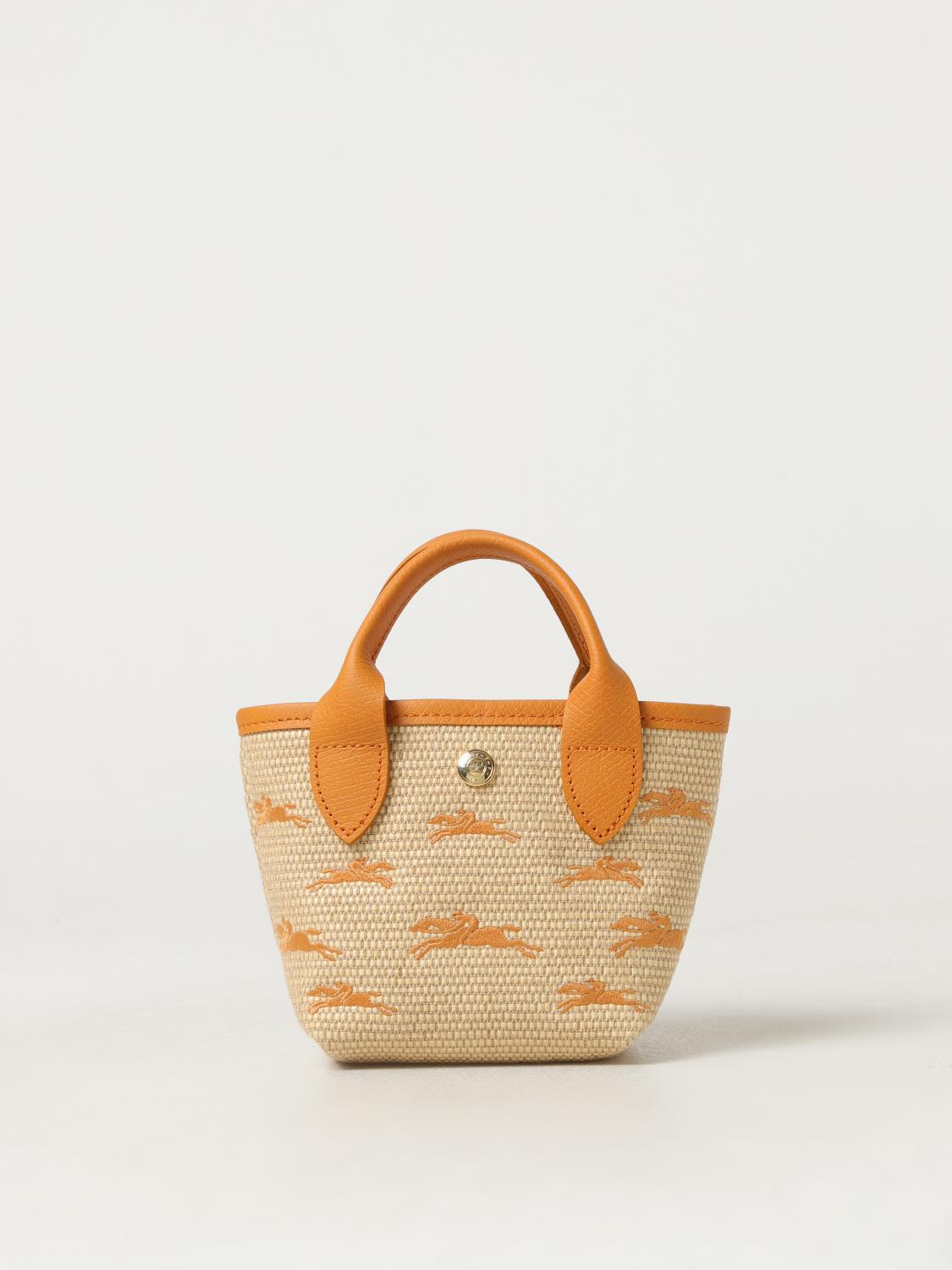 LONGCHAMP Le Panier Pliage Basket XS Crossbody Bag Apricot