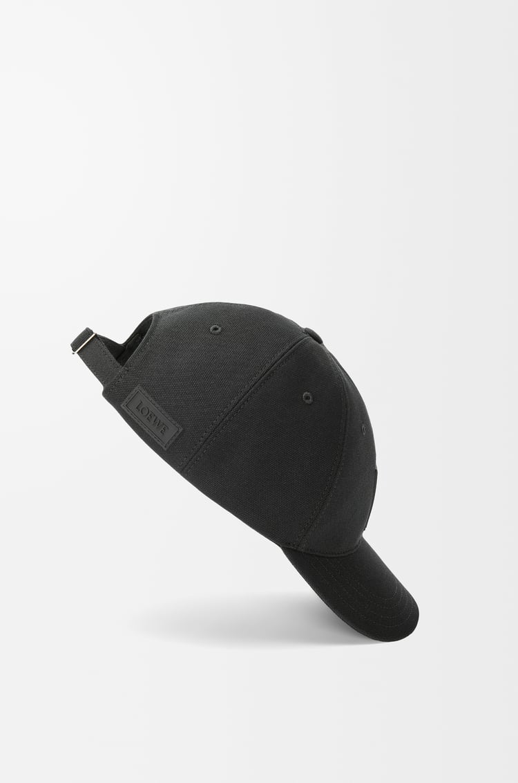 Black Patch cap in canvas