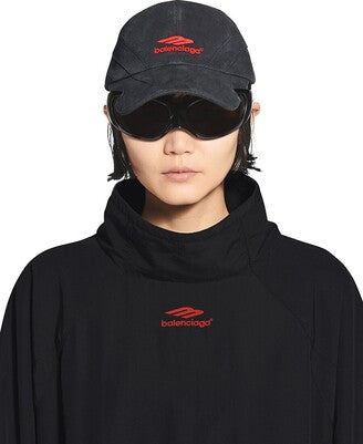 Balenciaga Black Red Baseball Cap