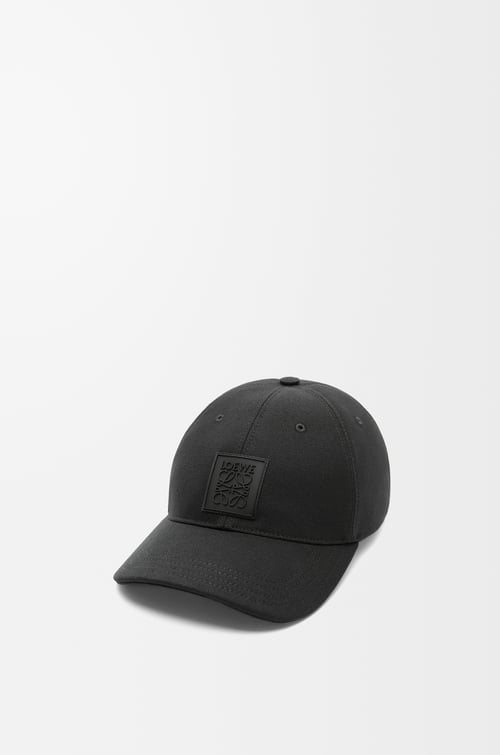 Black Patch cap in canvas