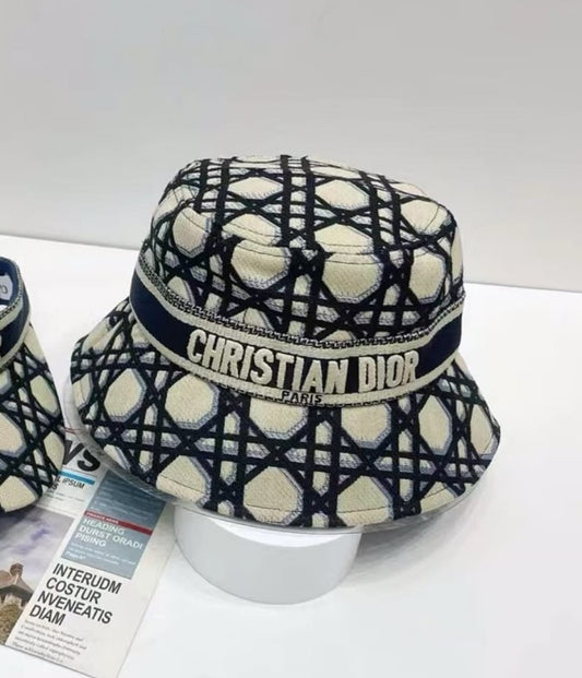 Dior D-Bobby Macrocannage Small Brim Bucket Hat