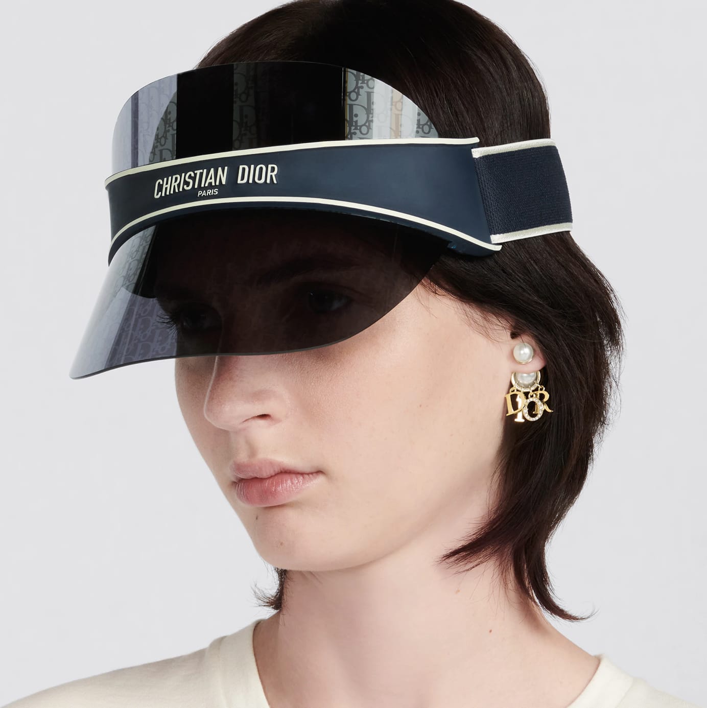 DiorClub V1U Blue Dior Oblique Visor