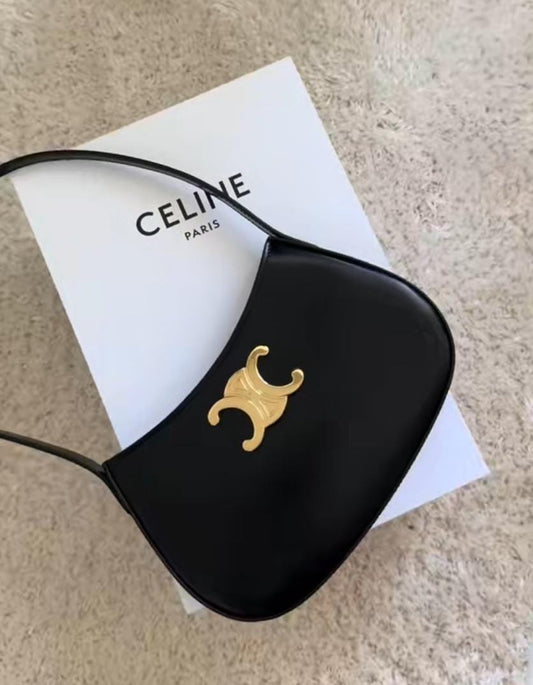CÉLINE SMOOTH CALFSKIN MEDIUM AVA TRIOMPH HOBO BAG